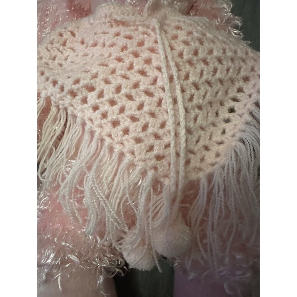 Build A Bear Pink French Poodle Dog Crochet Shawl Stuffed Animal Plush HTF BABW - Picture 5 of 16